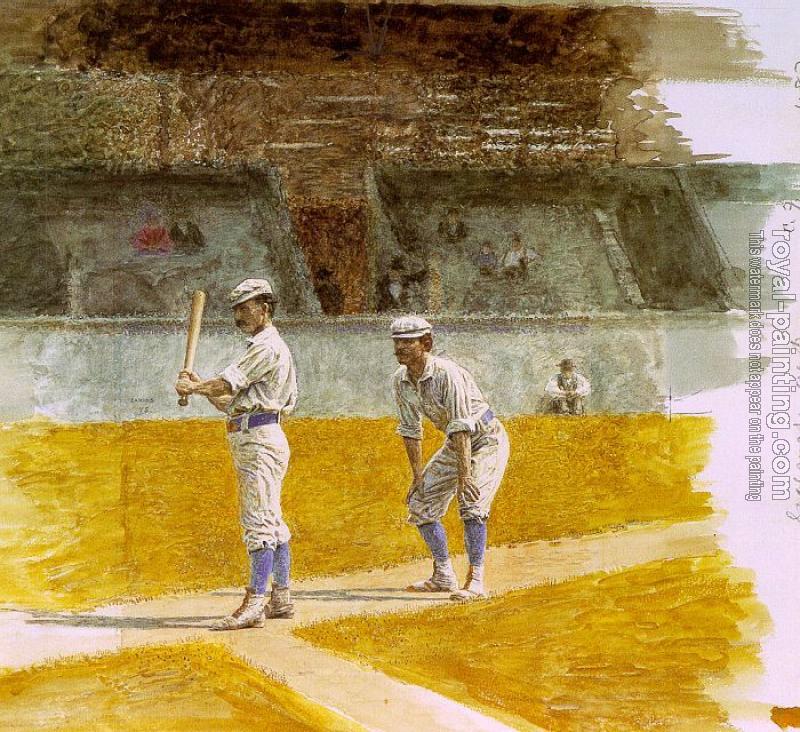 Thomas Eakins : Baseball Players Practicing